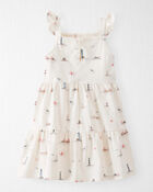 Toddler Organic Cotton Dress in Coastal Vacation Print, image 2 of 5 slides