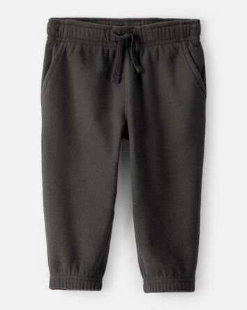 Baby Boy Fleece Joggers - Black, 