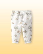 Baby Disney&copy; Winnie the Pooh French Terry Joggers - White, image 2 of 4 slides
