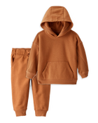 Toddler Boy 2-Piece DayDream Fleece Long-Sleeve Hoodie & Joggers Set - Brown, image 1 of 8 slides
