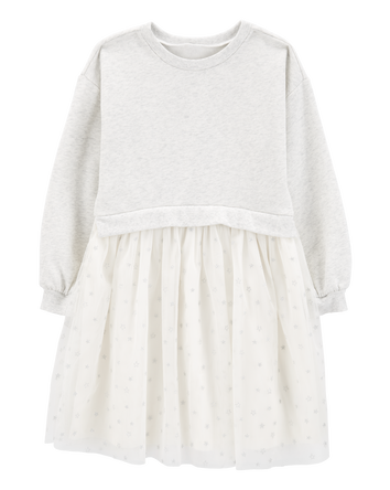 Kid Long-Sleeve Fleece Dress, 