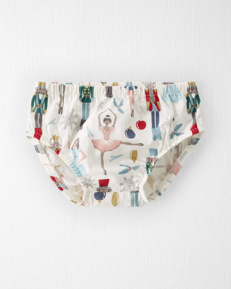 Baby Girl Organic Cotton Dress in Nutcracker Print, image 3 of 5 slides