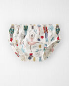 Baby Girl Organic Cotton Dress in Nutcracker Print, image 3 of 5 slides