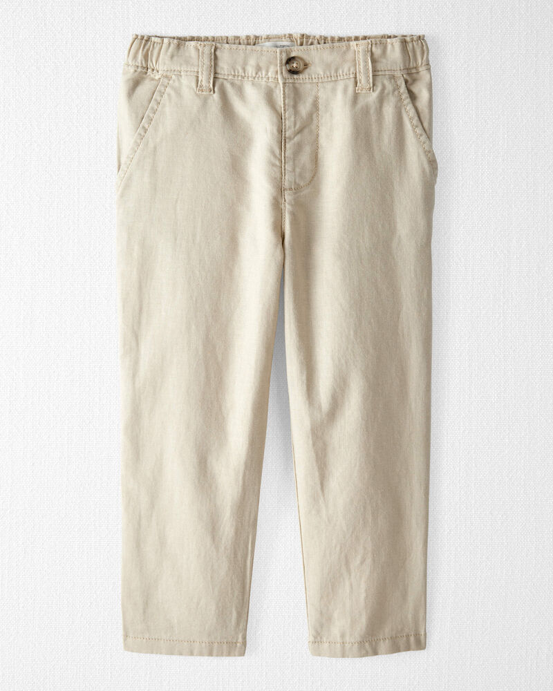 Toddler Linen Pants Made with Organic Cotton, image 1 of 7 slides