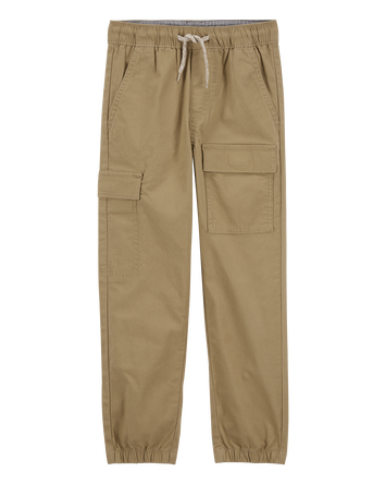Kid Canvas Cargo Joggers, 