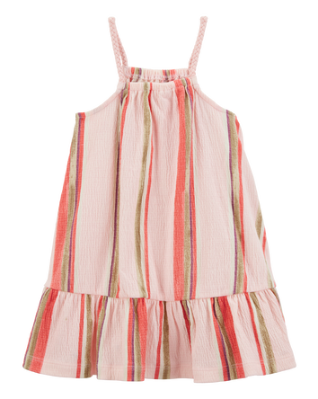 Toddler Striped Geo Print Dress, 
