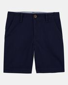 Boys 2-Pack Stretch Chino Uniform Shorts - Navy/Khaki, image 5 of 7 slides