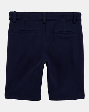 Kid Ponte Knit Uniform Pants - Navy, 