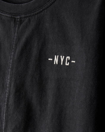Boys NYC Cotton Short-Sleeve Tee - Black, 