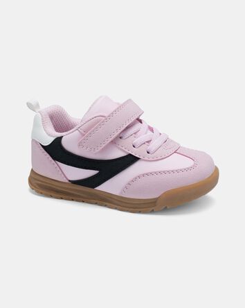 Toddler Girl Striped Casual Sneakers - Pink, 
