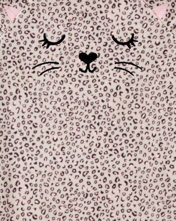 Kid Leopard Fleece Nightgown, 