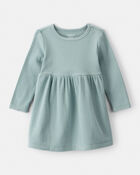 Baby Girl Long-Sleeve Dress - Green, image 1 of 4 slides