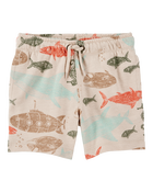 Baby 2-Piece Sea Print Button-Down Shirt & Pull-On Shorts Set, image 4 of 6 slides