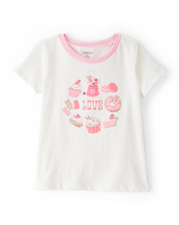 Toddler Sweet Treats Short-Sleeve Graphic Tee - White, 