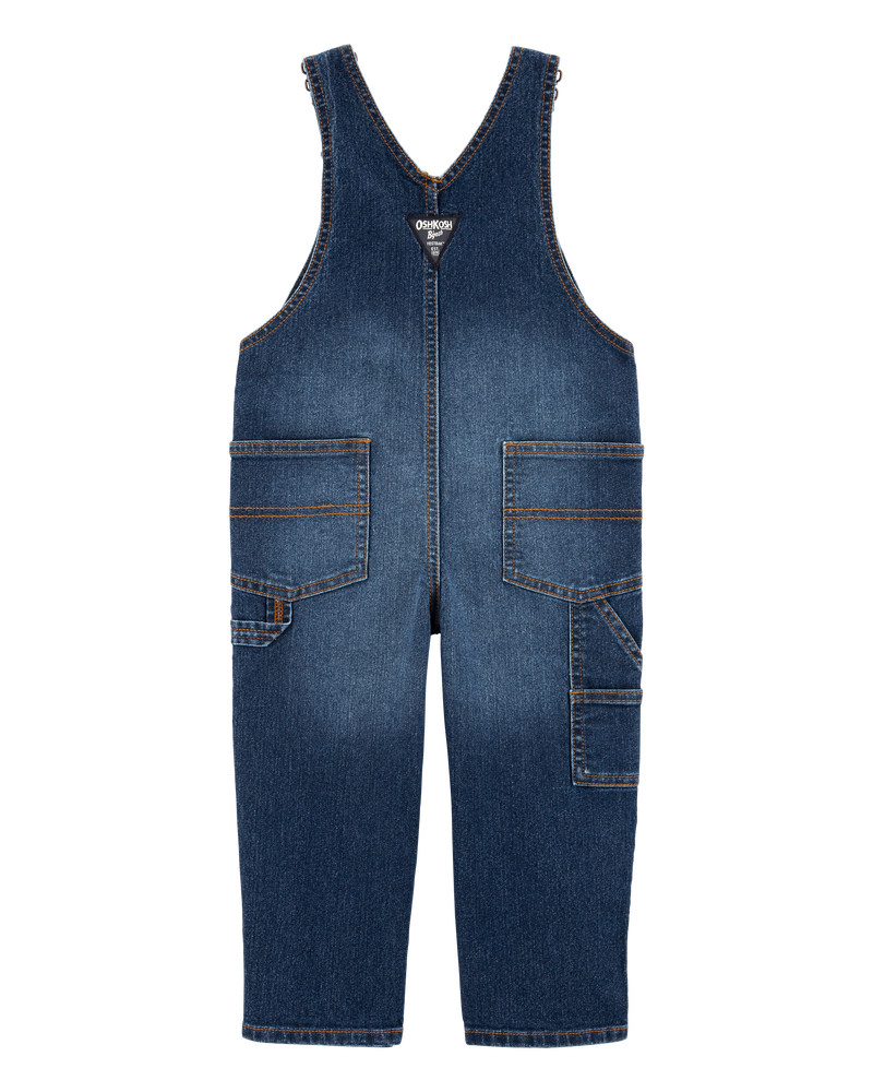 Toddler Stretch Denim Overalls, image 2 of 5 slides