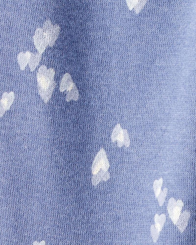 Baby Girl 2-Piece DayDream Fleece Heart Fleece Jacket & Joggers Set - Blue, image 7 of 7 slides