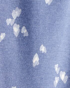 Baby Girl 2-Piece DayDream Fleece Heart Fleece Jacket & Joggers Set - Blue, image 7 of 7 slides