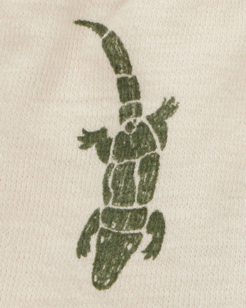 Toddler 2-Piece Alligator Button-Down Shirt & Pull-On Shorts Set, image 6 of 8 slides