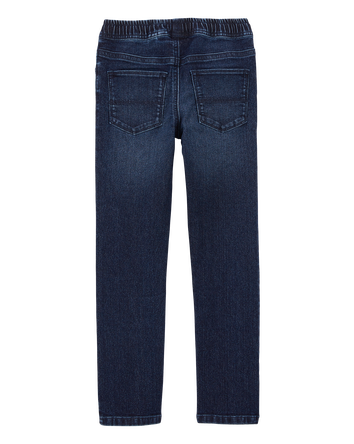 Kid Knit-Like Denim Drawstring Jeans
, 