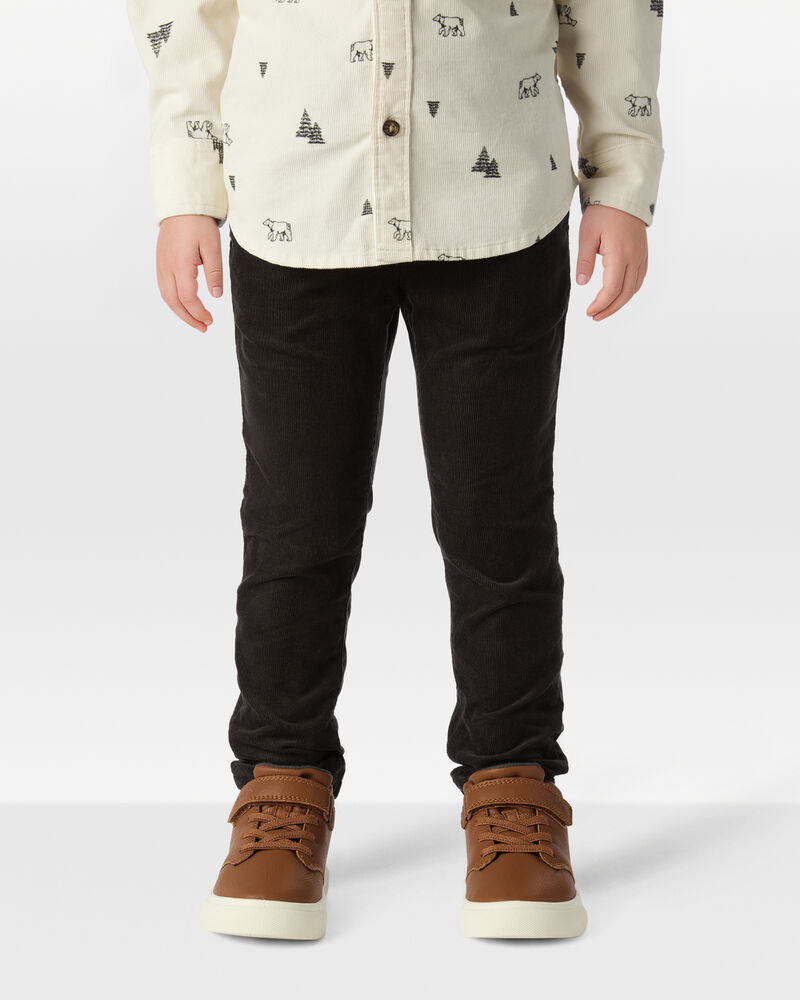 Toddler Boy Corduroy Pants - Black, image 3 of 6 slides