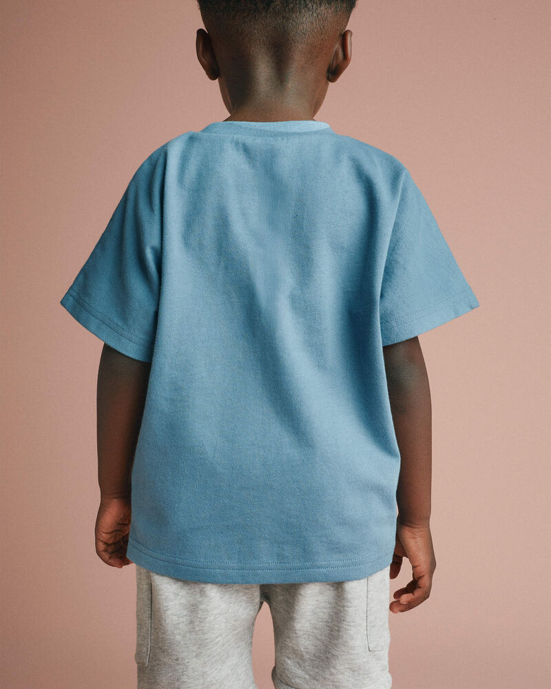 Toddler Premium Dolman Tee - Blue, image 4 of 5 slides