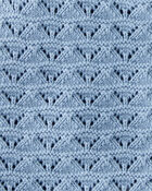 Toddler Organic Cotton Pointelle Romper, image 3 of 4 slides