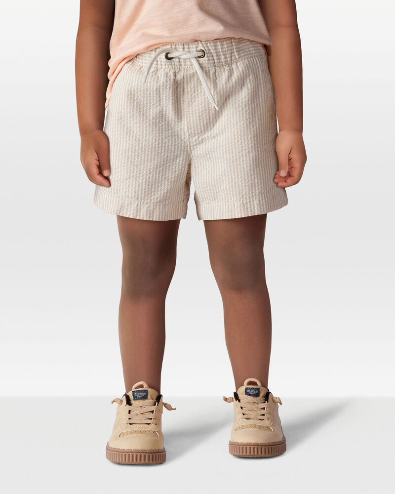 Toddler 2-Piece Button-Down Shirt & Shorts Outfit Set, image 7 of 8 slides