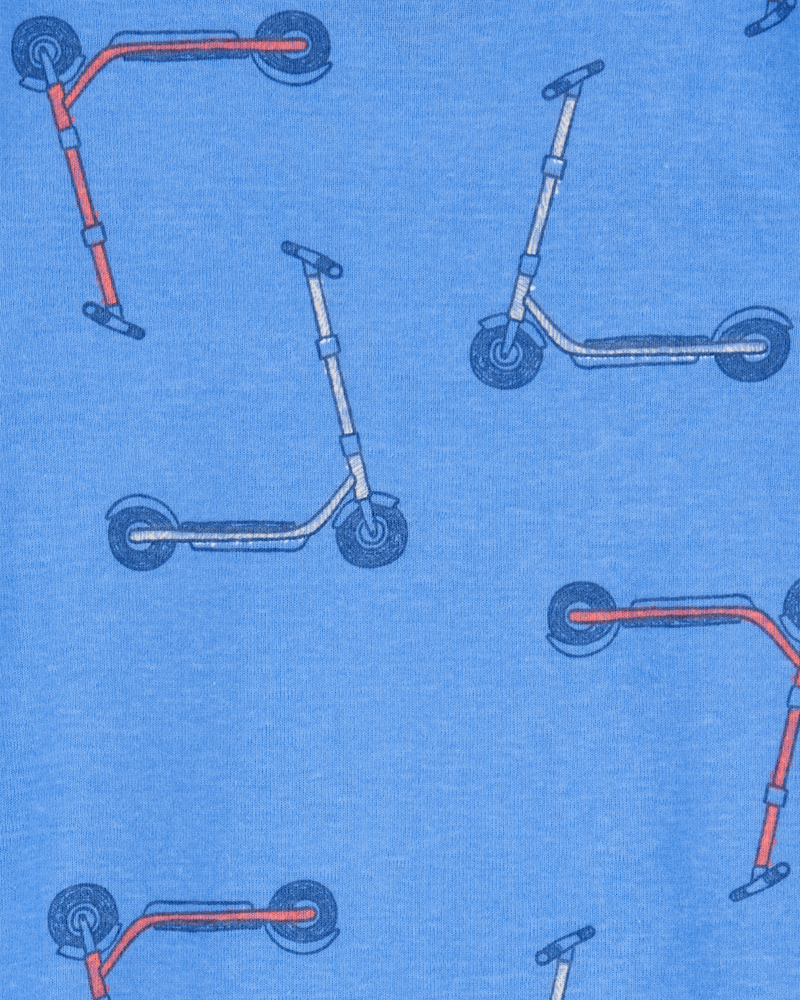 Toddler 4-Piece Snug Fit 100% Cotton Pajamas - Green/Blue, image 5 of 5 slides