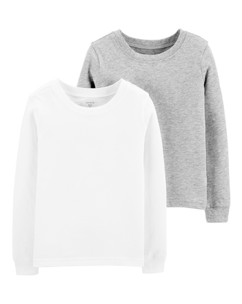 Boys 2-Pack Long-Sleeve Undershirts, 