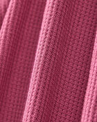 Baby Girl PurelySoft Long-Sleeve Sleep & Play Pajamas - Burgundy, image 5 of 8 slides