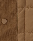 Toddler Boy Sleeveless Puffer Vest - Brown, image 3 of 4 slides