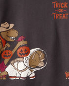 Toddler Boy Halloween Trick or Treat Dinosaur Pullover - Black, image 3 of 4 slides