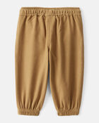 Baby Boy  Herringbone Woven Pull-On Jogger - Brown, image 2 of 4 slides
