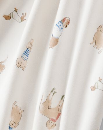 Kid Dog Print PurelySoft 2-Piece Pajamas - White, 