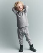 Toddler No-Seam Jogger Pant - Light Blue, image 3 of 9 slides