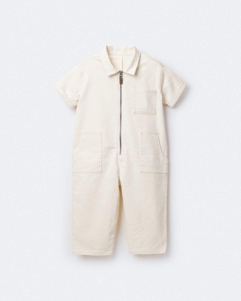 Toddler Day Out&trade; Cropped Jumpsuit - Cream, image 6 of 7 slides