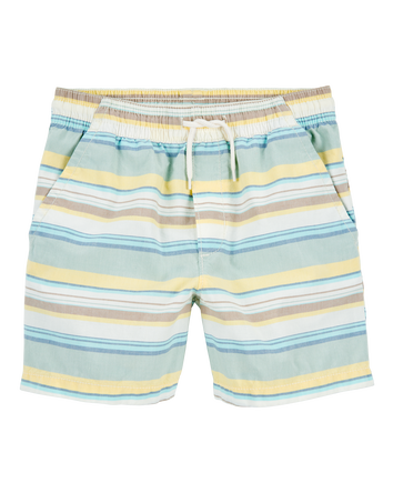 Kid Striped Pull-On Bermuda Shorts, 