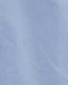 Boys Long Sleeve Button-Front Uniform Shirt - Blue, image 2 of 3 slides