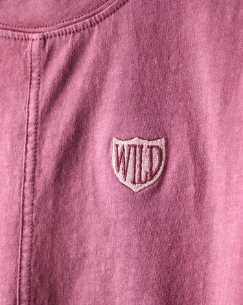 Boys Wild Cotton Short-Sleeve Tee - Red, 