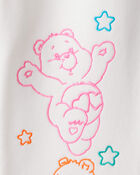 Girls 2-Piece Care Bears Pullover Hoodie & Active Pants Set - White, image 9 of 9 slides