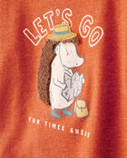 Baby Boy Hedgehog Short-Sleeve Graphic Tee - Orange, image 2 of 4 slides