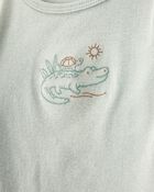 Baby 4-Piece Alligator Outfit Set - Green, image 2 of 5 slides