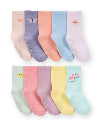Toddler Girl 10-Pack Crew Socks, 