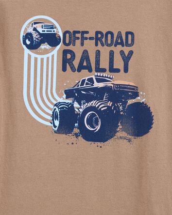 Boys Off-Road Rally Short-Sleeve Graphic Tee - Brown, 