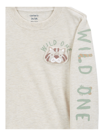 Toddler Wild One Graphic Tee - Cream, 