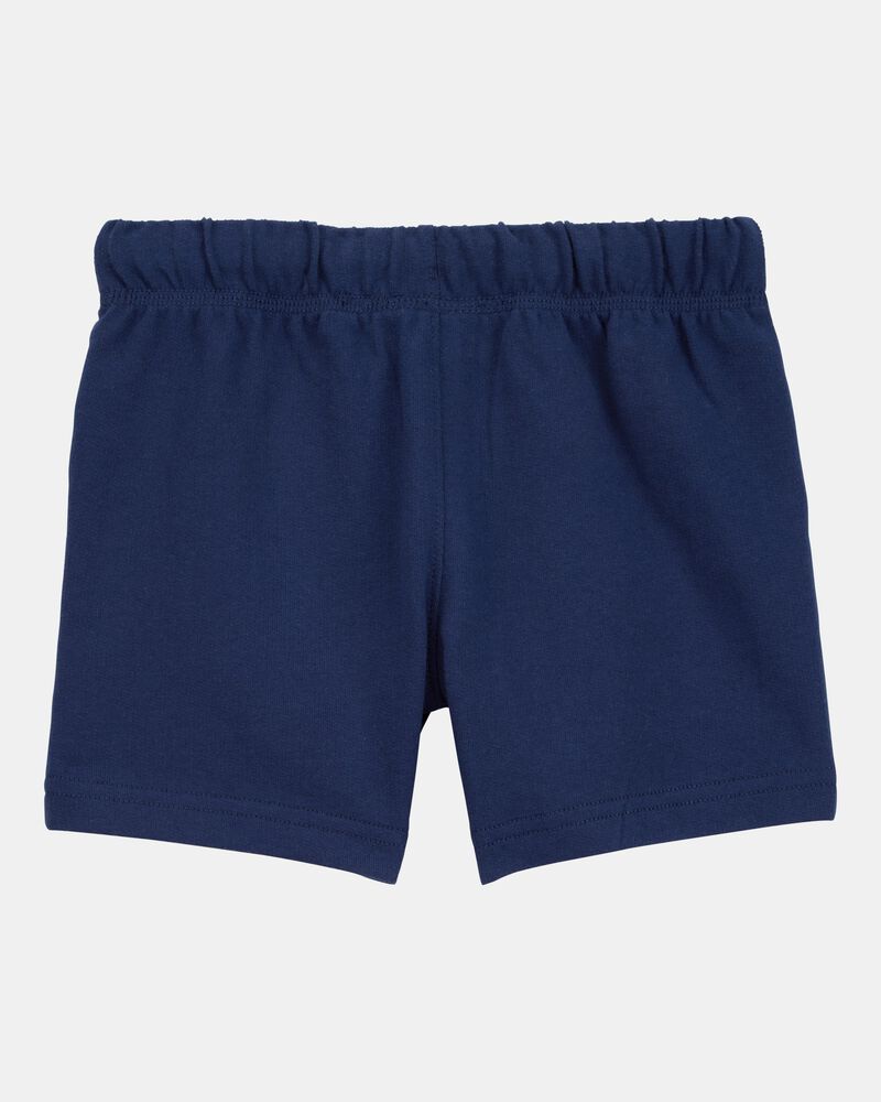 Baby 2-Piece Striped Tee & French Terry Shorts Set, image 6 of 6 slides