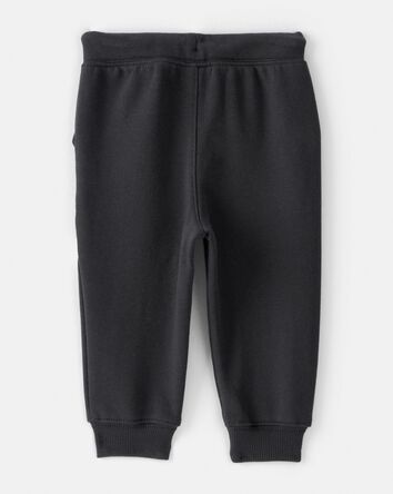 Baby Boy Fleece Joggers - Black, 