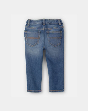 Baby Dark Blue Wash Straight-Leg Jeans, 
