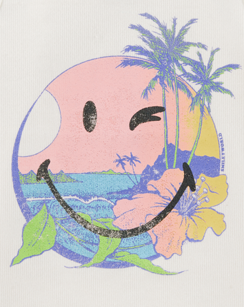 Kid SmileyWorld Graphic Tank - Cream, 