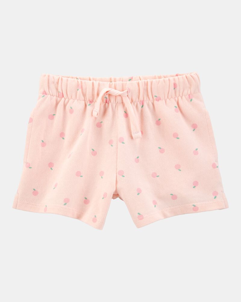 Toddler Girl Pull-On French Terry Shorts - Pink, image 1 of 6 slides